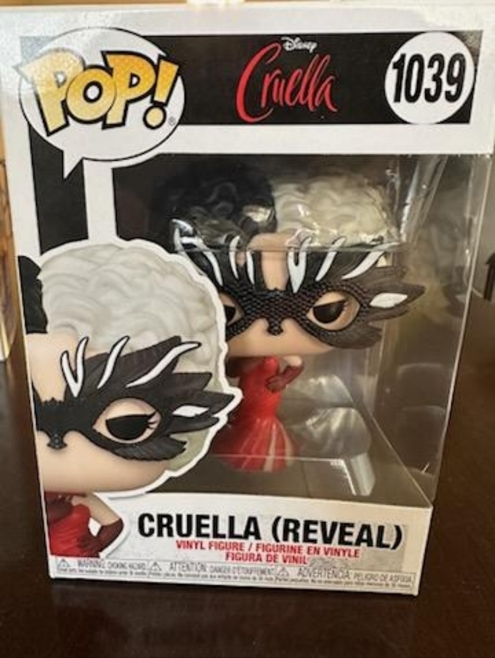 Funko Cruella Reveal Vinyl Figure - Black, White, Red